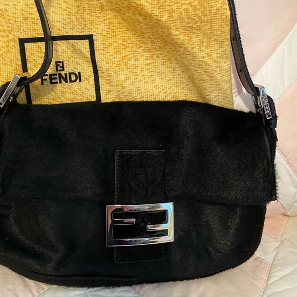 fendi pony hair handbag